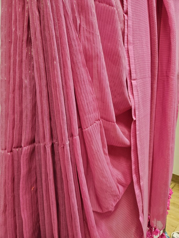 Pink & Green Perfection: Balaram Saha's Mul Cotton Saree (handloom saree, cotton saree, handloom cotton saree, balaram saha online, handloom sarees, cotton handloom saree, bengal handloom sarees, pure cotton, cotton saree for women, cotton saree online)   https://en.wikipedia.org/wiki/Main_Page