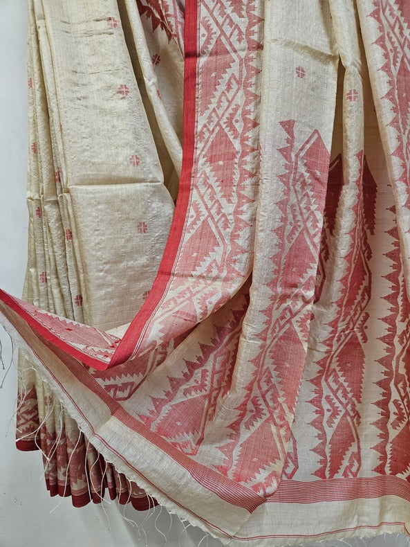 Premium Handloom Tussar Silk Handwoven Jamdani Saree (handloom saree, jamdani saree, jamdani sarees, cotton jamdani saree, jamdani cotton saree handloom cotton saree, balaram saha online, jamdani saree online, soft jamdani saree, handloom jamdani, tussar silk, tussar silk saree, silk saree)   https://www.gofundme.com/