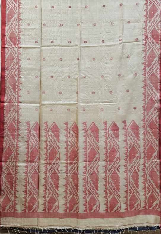 Premium Handloom Tussar Silk Handwoven Jamdani Saree (handloom saree, jamdani saree, jamdani sarees, cotton jamdani saree, jamdani cotton saree handloom cotton saree, balaram saha online, jamdani saree online, soft jamdani saree, handloom jamdani, tussar silk, tussar silk saree, silk saree)   https://vimeo.com/