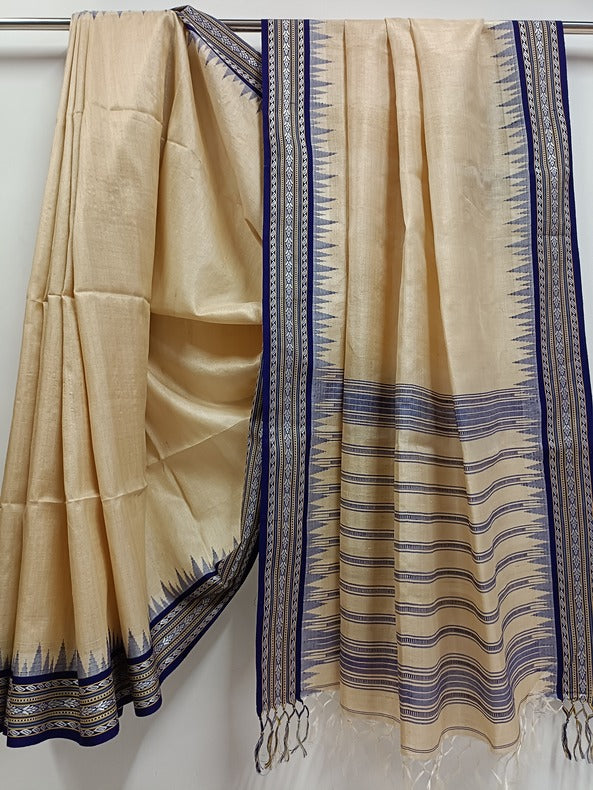 Handloom Vidarbha Tussar Silk Saree – A Symphony of Tradition and Elegance Balaram Saha