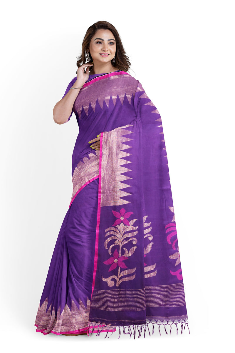 Purple & Pink Handloom Premium Cotton Saree With Temple Border Of Balaram Saha (handloom saree, cotton saree, handloom cotton saree, balaram saha online, handloom sarees, balaram saha handloom saree store photos, balaram saha handloom saree store, cotton handloom saree, bengal handloom sarees, pure cotton, Zari border, handloom cotton saree with zari border, soft cotton saree with zari border, cotton saree for women, cotton saree online)  https://www.scribd.com/