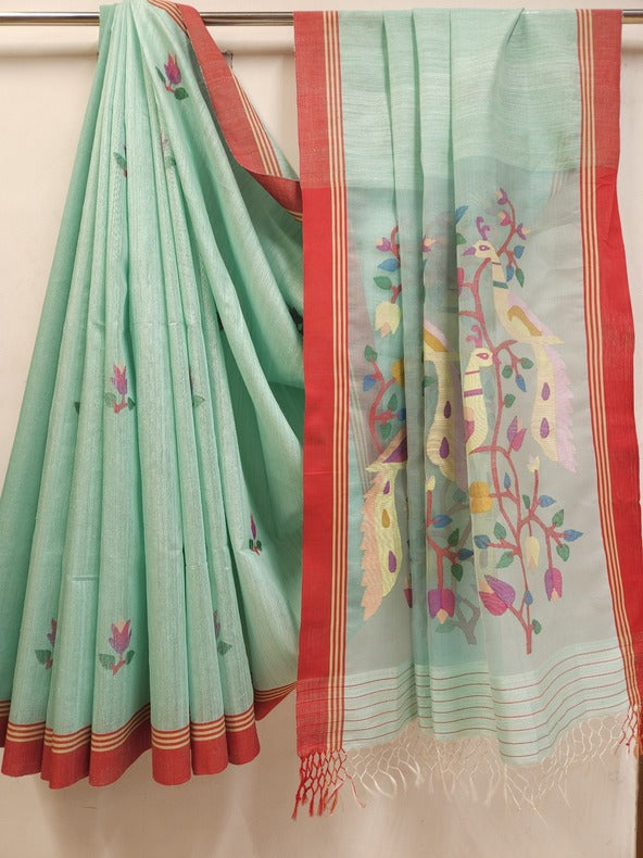 Sea Green Color Handloom Matka Silk Saree (handloom saree, silk saree, handloom silk saree, balaram saha online, silk sarees, balaram saha handloom saree store photos, balaram saha handloom saree store, silk handloom saree, bengal handloom sarees, pure silk, matka silk saree, matka silk, silk saree online)   https://www.mediafire.com/