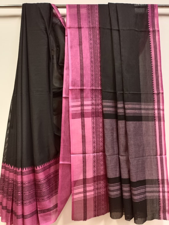 Soft Handloom Traditional Dhonekali Cotton Saree Balaram Saha