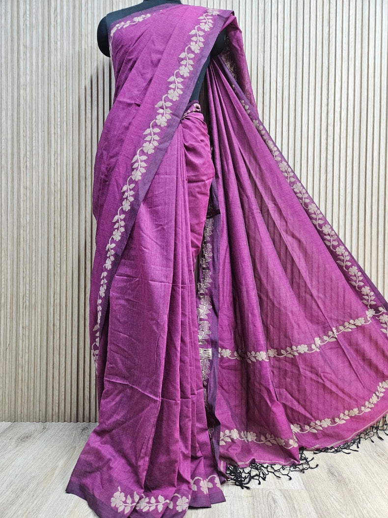 Drape Yourself in Timeless Elegance With this Exquisite Handloom Cotton Saree Balaram Saha