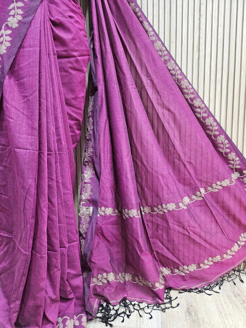 Drape Yourself in Timeless Elegance With this Exquisite Handloom Cotton Saree Balaram Saha