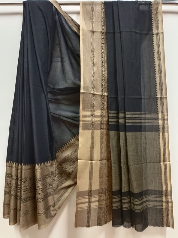 Soft Handloom Traditional Dhonekali Cotton Saree By Balaram Saha - (handloom saree, cotton saree, handloom cotton saree, balaram saha online, handloom sarees, balaram saha handloom saree store photos, balaram saha handloom saree store, cotton handloom saree, bengal handloom sarees, pure cotton, cotton saree for women, cotton saree online)
