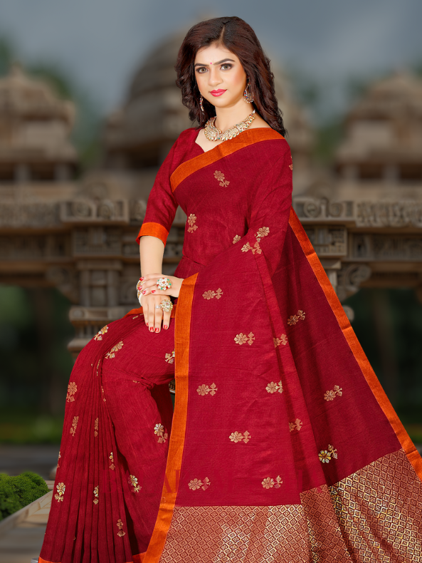 Sunset Serenade: Balaram Saha's Red & Orange Handloom Cotton Sarees (handloom saree, cotton saree, handloom cotton saree, balaram saha online, handloom sarees, balaram saha handloom saree store photos, balaram saha handloom saree store, cotton handloom saree, bengal handloom sarees, pure cotton, cotton saree for women, cotton saree online)   https://www.theguardian.com/international
