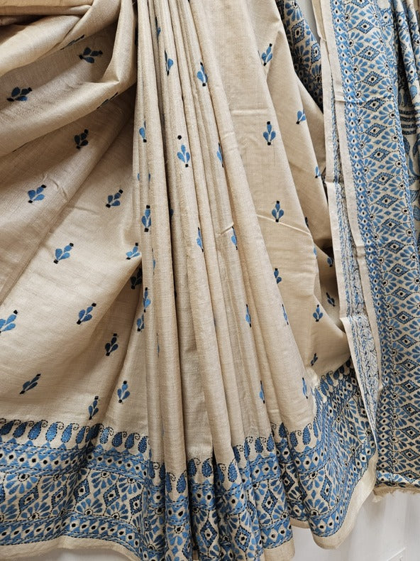 Sustainable Luxury: Handloom Gachhi Tussar Silk Kantha Stitch by Balaram Saha - (handloom saree, silk saree, handloom silk saree, balaram saha online, silk sarees, silk handloom saree, bengal handloom sarees, pure silk, silk saree online, tussar silk saree, tussar silk)   https://ru.wikipedia.org/wiki/%D0%97%D0%B0%D0%B3%D0%BB%D0%B0%D0%B2%D0%BD%D0%B0%D1%8F_%D1%81%D1%82%D1%80%D0%B0%D0%BD%D0%B8%D1%86%D0%B0