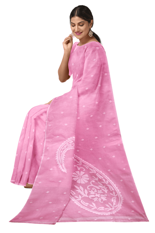 Woven Fairytale in Pink: The Handwoven Jamdani Saree for Summer By Balaram Saha