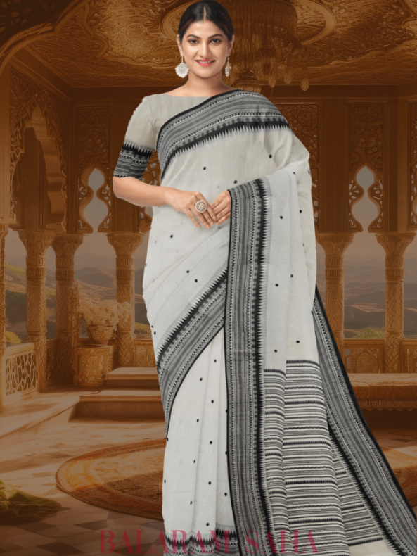  The Balaram Saha Signature: White and Black Handloom Soft Cotton Saree - (handloom saree, cotton saree, handloom cotton saree, balaram saha online, handloom sarees, cotton handloom saree, bengal handloom sarees)    https://www.mozilla.org/en-US/?v=2