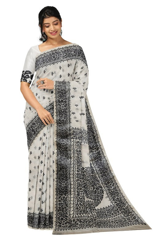 White & Black Muslin Silk Dhakai Jamdani Saree (muslin silk saree, jamdani saree, jamdani sarees, cotton jamdani saree, jamdani cotton saree, handloom cotton saree, balaram saha online, jamdani saree online, soft jamdani saree, muslin silk, dhakai jamdani saree)   https://www.tagesspiegel.de/