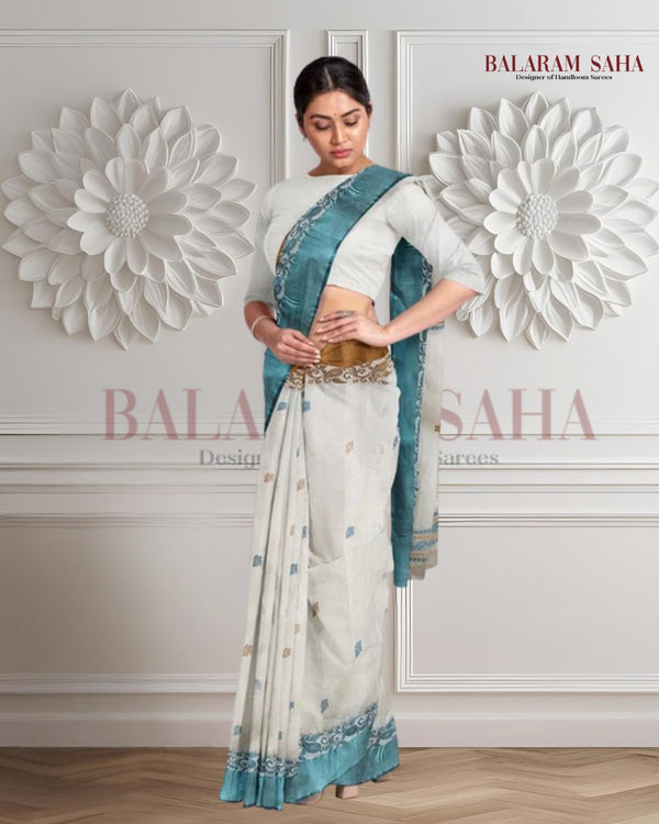 White Handloom Traditional Cotton Saree with Ganga Jamuna Border by Balaram Saha - (handloom saree, cotton saree, handloom cotton saree, balaram saha online, handloom sarees, balaram saha handloom saree store photos, balaram saha handloom saree store, cotton handloom saree, bengal handloom sarees, pure cotton, cotton saree for women, cotton saree online)   https://www.cornell.edu/