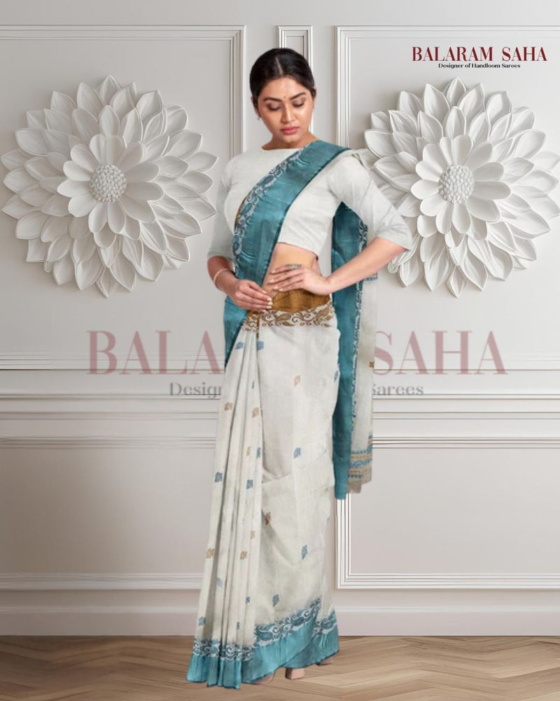 White Handloom Traditional Cotton Saree with Ganga Jamuna Border by Balaram Saha - (handloom saree, cotton saree, handloom cotton saree, balaram saha online, handloom sarees, balaram saha handloom saree store photos, balaram saha handloom saree store, cotton handloom saree, bengal handloom sarees, pure cotton, cotton saree for women, cotton saree online)   https://www.cornell.edu/