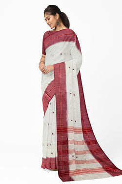 White & Red Handloom Traditional Dhonekali Cotton Saree Of Balaram Saha (handloom saree, cotton saree, handloom cotton saree, balaram saha online, handloom sarees, balaram saha handloom saree store photos, balaram saha handloom saree store, cotton handloom saree, bengal handloom sarees, pure cotton, cotton saree for women, cotton saree online) https://www.science.org/