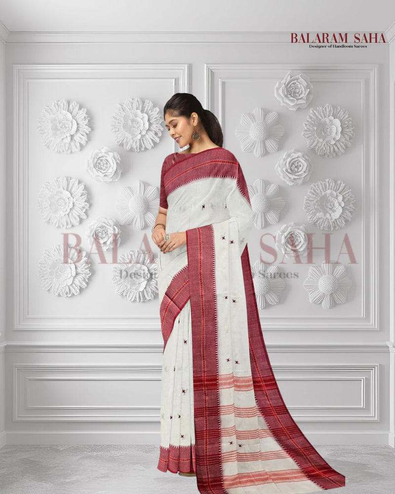 White & Red Handloom Traditional Dhonekali Cotton Saree Of Balaram Saha (handloom saree, cotton saree, handloom cotton saree, balaram saha online, handloom sarees, balaram saha handloom saree store photos, balaram saha handloom saree store, cotton handloom saree, bengal handloom sarees, pure cotton, cotton saree for women, cotton saree online) https://www.science.org/