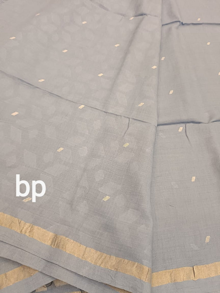 Handspun Handwoven soft cotton Jamdani saree Balaram Saha