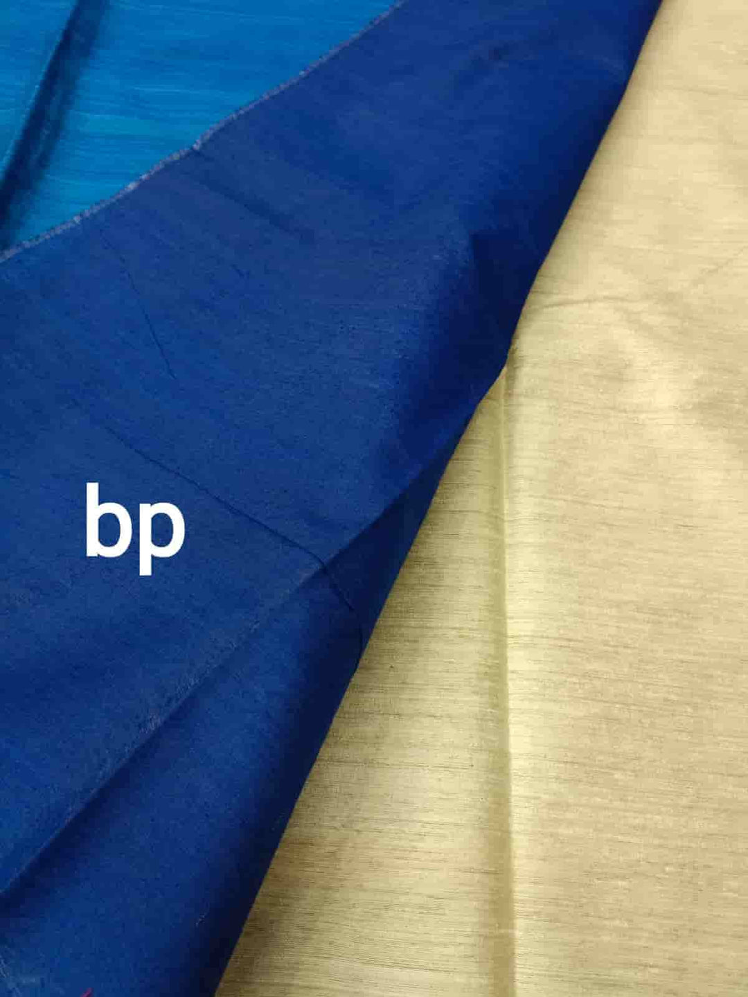 White & Royal Blue Matka silk Jamdani saree Balaram Saha