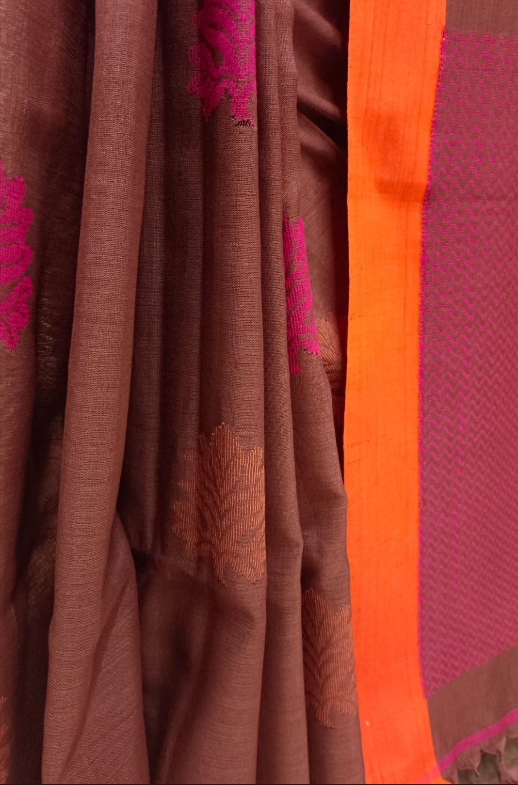 Soft Handloom Cotton Saree with Ganga Jamuna Border Balaram Saha