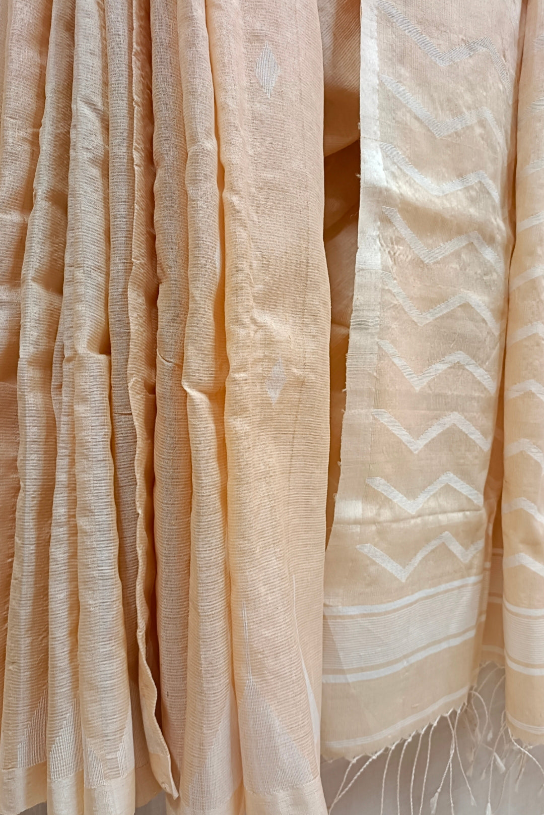 Soft Handloom Tussar Silk Jamdani Saree Balaram Saha