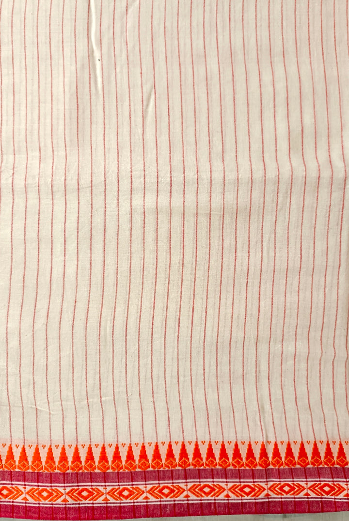Off White &  Soft Handloom Cotton Saree Balaram Saha