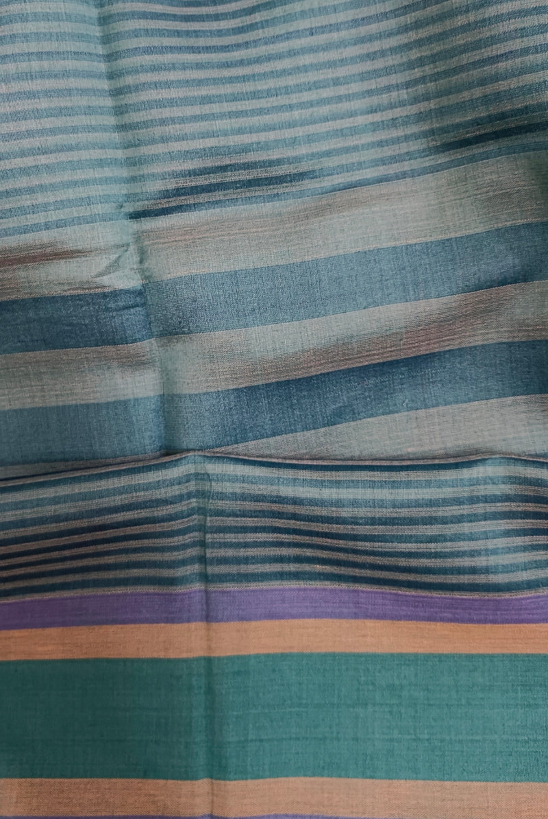 Natural Shade Handloom Tussar Printed silk Saree Balaram Saha