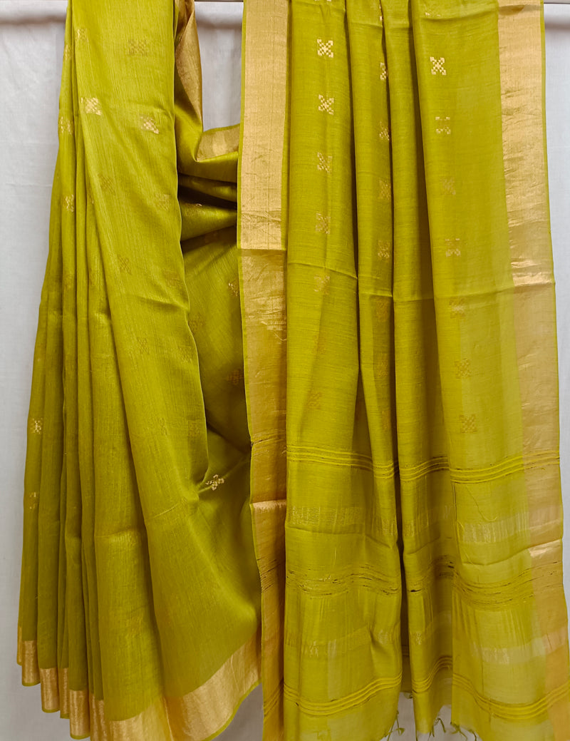 Soft Premium Quality Handloom Munga Tussar Silk Saree Balaram Saha