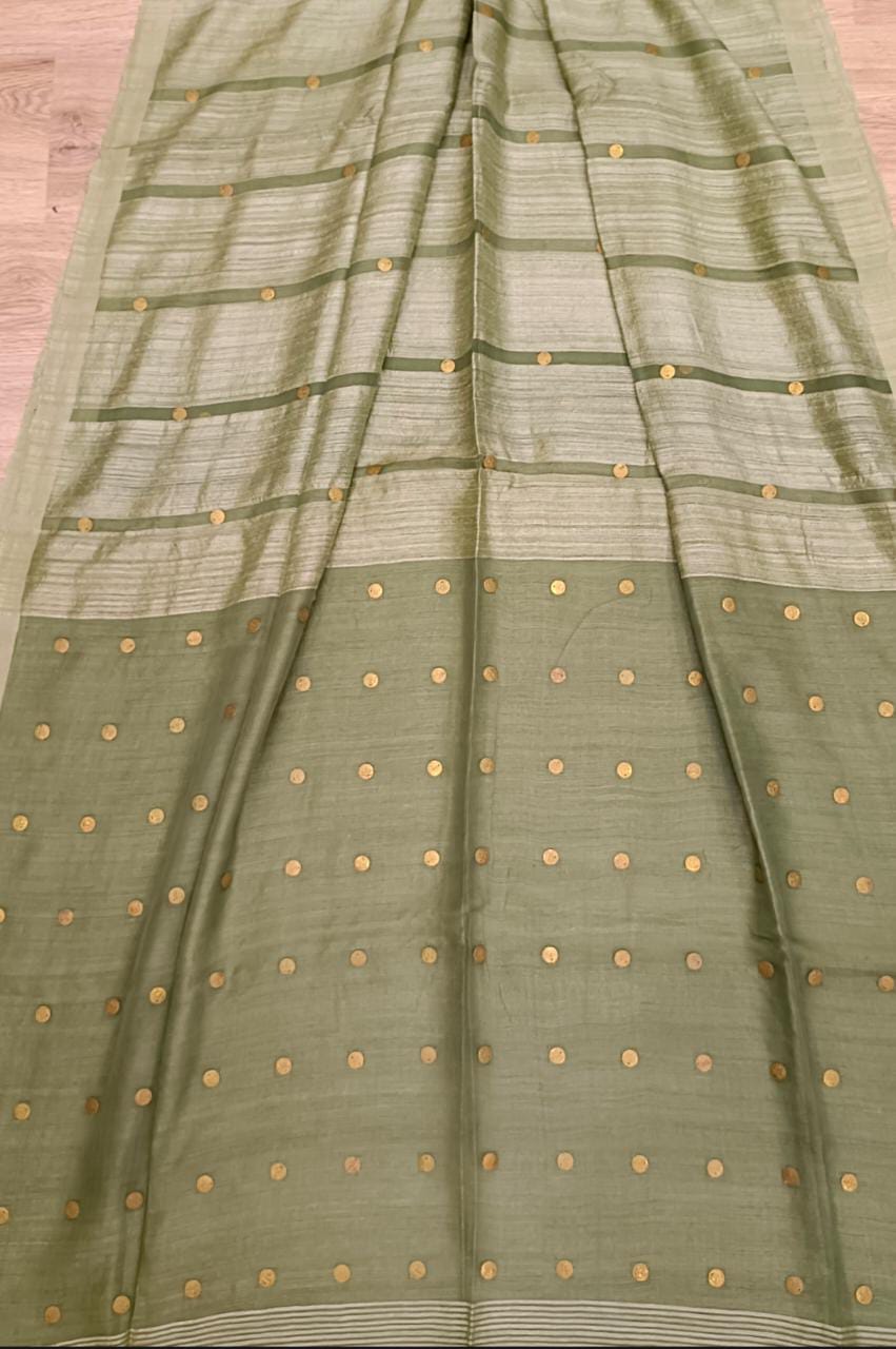 Deep Purple Handloom Matka silk saree Balaram Saha