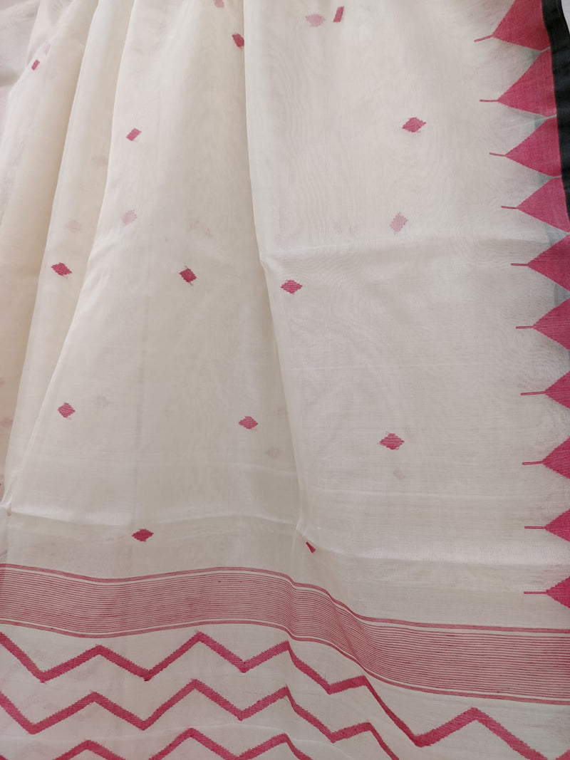 White & Red Soft Muslin Silk Jamdani Saree (jamdani saree, silk saree, jamdani silk saree, balaram saha online, silk sarees, balaram saha handloom saree store, silk jamdani saree, bengal handloom sarees, pure silk, jamdani silk saree, muslin silk, muslin silk saree, jamdani silk saree online)  https://moz.com/