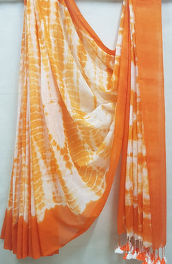 Super Soft Handloom MulL Cotton Shibori Saree Balaram Saha