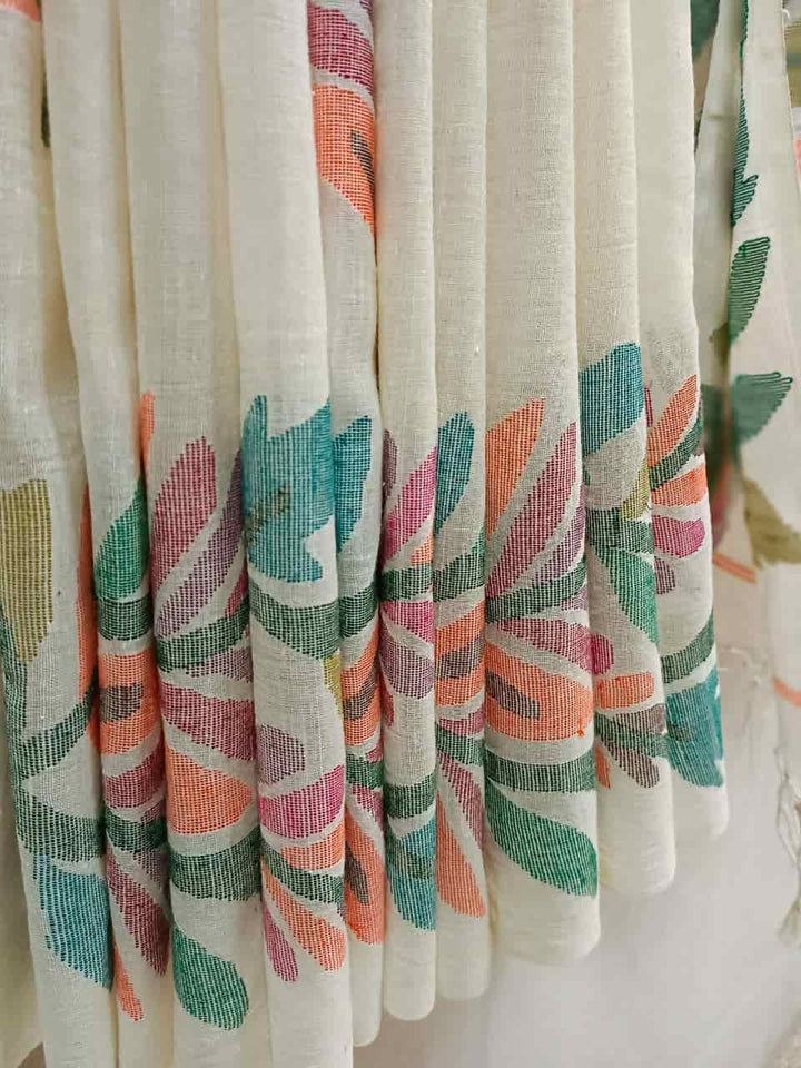 Handwoven Jamdani Saree – Soft Cotton Charm by Balaram Saha
